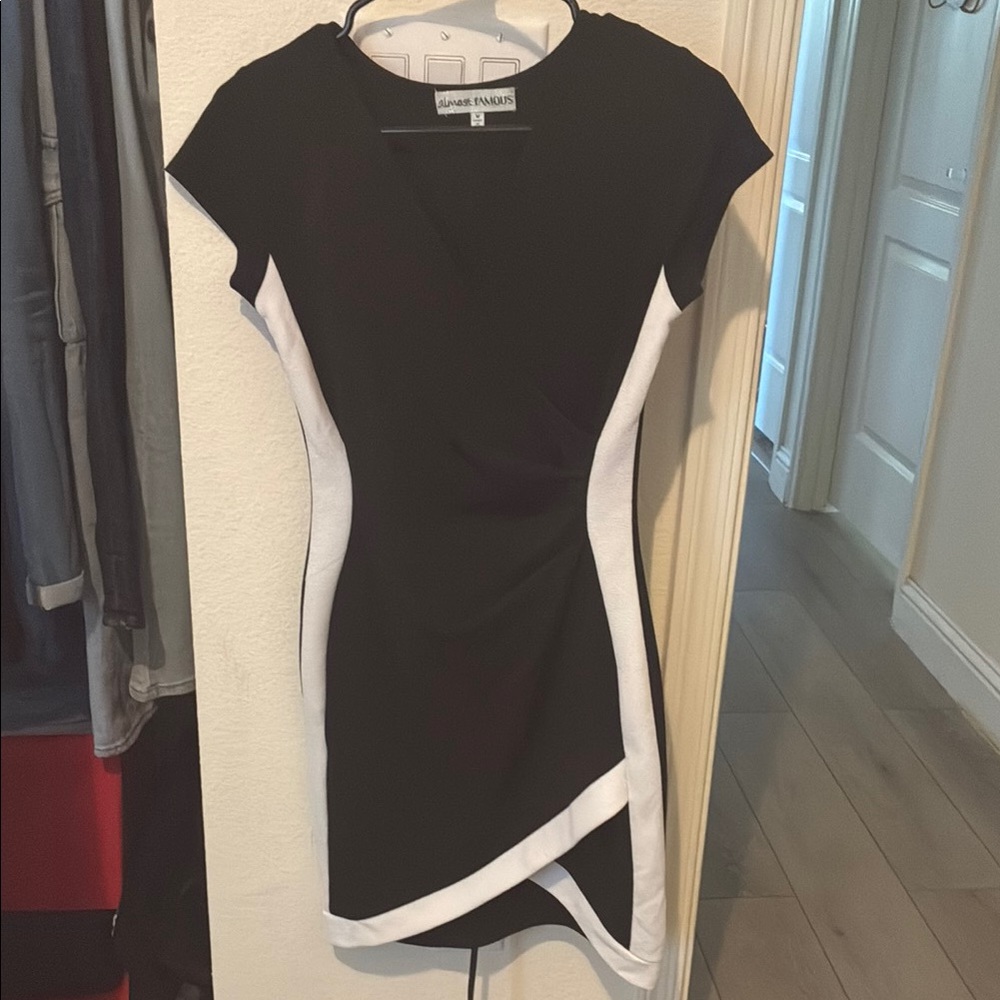Black and White Sheath Dress